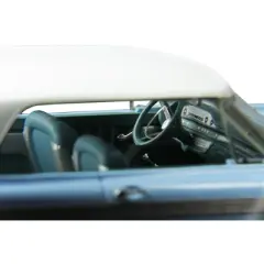 1962 Ford Galaxie Skymist Blue with White Top and Blue Interior Limited Edition to 210 pcs 1/43 Model Car by Goldvarg Collection