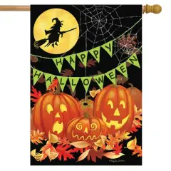 Briarwood Lane House Flag 40x28 For Outdoor Halloween Haunts For Halloween House Flag
