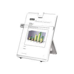 Fellowes Non-Magnetic Desktop Copyholder Plastic 125 Sheet Capacity Platinum 21103