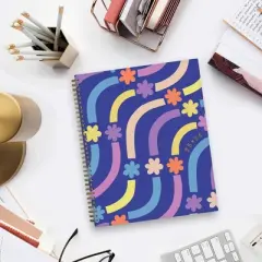 Blue Sky Brook Gossen Planner 8.5"x11" Weekly/Monthly Wirebound (12 Month) Flower Flow Undated