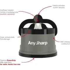 AnySharp EDITIONS - Grey Suction Based Knife Sharpener