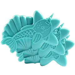 Hard Ice Pack for Lunch Box or Bag (3 Pack Narwhal) - Keep Cool Freezer Cold Packs, Reusable and Great for Kids or Adults, Long-Lasting, Slim & Lightweight Design