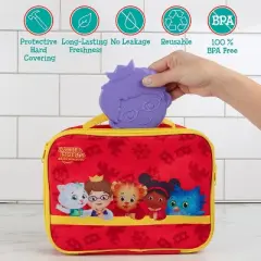 Prince Wednesday, Daniel Tiger Reusable Hard Ice 3-Pack- Slim Lightweight Design, Cool Thin Freezer Packs - Easily Fits Inside Kids School Lunch Box
