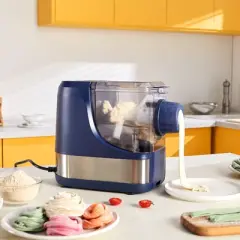 VEVOR Electric Pasta Maker, 150W Automatic Noodle Maker Machine with 8 Pasta Shapes, 4 Intelligent Modes, 500g Flour Capacity Pasta Maker Machine
