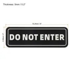 Unique Bargains Acrylic Self-Adhesive Decor Home Business Do Not Enter Sign