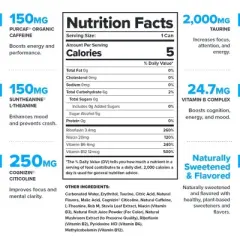 Energy Drink naturally sweetened and flavored - Case (12 Cans)