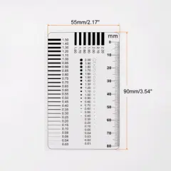 Unique Bargains High Precision SEC Size Estimation Chart Flaw Detection Ruler