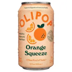 OLIPOP Orange Squeeze Soda - 12ct/12 fl oz Cans