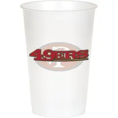 20oz 24ct San Francisco 49ers Football Reusable Cups