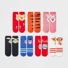 Women's Winnie the Pooh 7 Days of Cozy Crew Socks - Assorted Colors 4-10