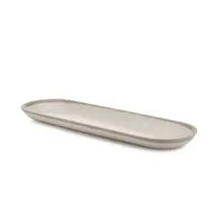 Q Home | Potter Stone 18" x 5.5" Melaboo Long Oval Platter