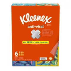 Kleenex Anti-Viral 3-Ply Facial Tissue - 55ct