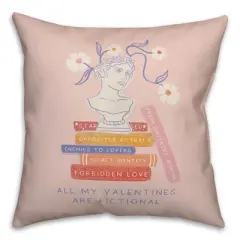 Creative Products My Valentines are Fictional 18 x 18 Indoor / Outdoor Pillow