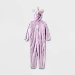 Kids' Unicorn Adaptive Halloween Costume Jumpsuit - Hyde and EEK! Boutique&trade; Purple