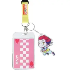 Hunter X Hunter Hisoka ID Badge Holder Breakaway Lanyard w/ Acrylic Keychain