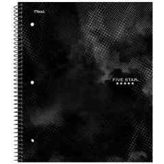Five Star Active Subject Notebook 80ct Black