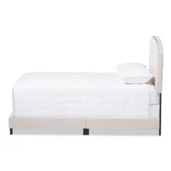 Lexi Modern and Contemporary Fabric Upholstered Bed - Baxton Studio