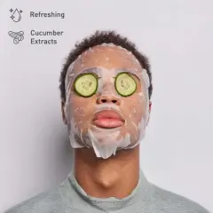 Ultimate Skincare Bundle: Charcoal Sheet Mask + Tea Tree Sheet Mask + Cucumber Sheet Masks +  Cleansing Charcoal Nose Pore Strip