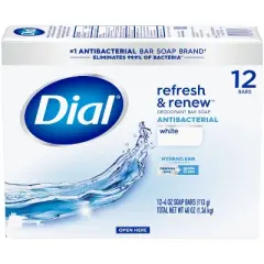 Dial Clean and Refresh White Bar Soap - 12pk - 4oz each