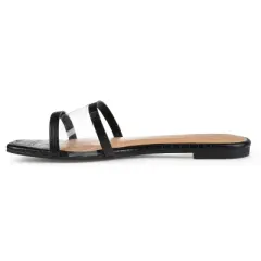Journee Collection Womens Ramira Slide Flat Sandals