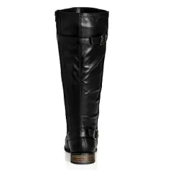 Women's Plus Size WIDE FIT Cilla Knee Boot - black | CITY CHIC