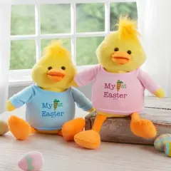 Personalization Mall My First Easter Personalized Quacking Plush Duck