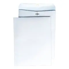 Quality Park Clasp Envelope 9 x 12 28lb White 100/Box 38390