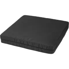 MABIS Natural Pincore Foam Comfort Seat Cushion Support for Chairs and Wheelchairs with Nylon Oxford Cover, 16 x 18 x 3 inches, Black