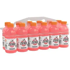 Gatorade G Zero Watermelon Splash Sports Drink - 12pk/12 fl oz Bottles