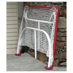 EZ Goal Folding Metal Hockey Goal with Targets - 6'x4'