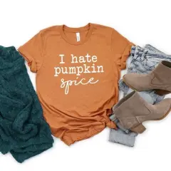 Simply Sage Market Women's I Hate Pumpkin Spice Short Sleeve Graphic Tee