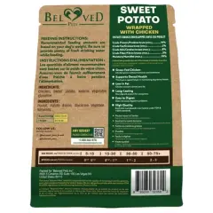 Beloved Pets Dog Treats Sweet Potato Wrapped with Chicken, Grain Free Chews 10.6 Oz - 1 Pack