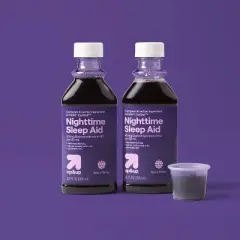 Diphenhydramine Sleep Aid Liquid - Berry - 2pk/12 fl oz - up&up&trade;