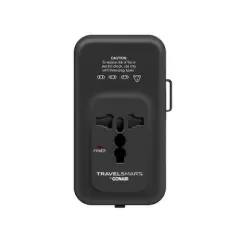 Travel Smart Does-It-All Adapter with Cables & USB-A & C Ports: Chargers, 15W Output