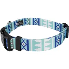 Country Brook Petz Deluxe Snowy Pines Dog Collar and Leash