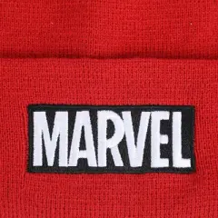 Marvel Logo Adult Red Beanie