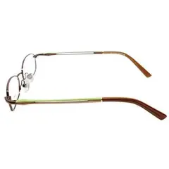 Vivid Kids 107 Designer Metal Eye Glasses Frame in Brown Copper/Demo Lens 125mm Frame/43mm Lens Width