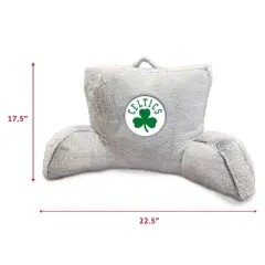 NBA Boston Celtics Faux Fur Logo Backrest Support Pillow