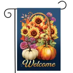 Briarwood Lane Fall Garden Flag 12x18 For Outdoor Fall Basket For Fall Garden Flag Flags For Outside