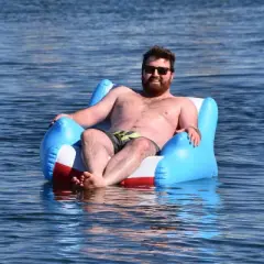 GoFloats Lazy Buoy Floating Lounge Chair with Cup Holders - The Most Comfortable Pool Float EVER