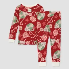 Burt's Bees Baby&reg; Kids' 2pc Christmas Pajama Set