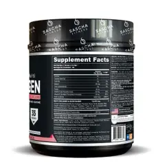 Sascha Fitness Hydrolyzed Multi Collagen Peptides Types I, II & III&ndash;Hair, Skin & Bone Support &ndash;Strawberry Lemonade 19.14oz