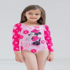 Disney Minnie Mouse Girls One Piece Bathing Suit Little Kid to Big Kid 