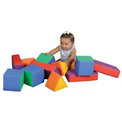 Kaplan Early Learning Primary Soft Shapes - Set of 12
