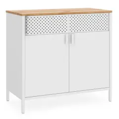 SONGMICS Storage Sideboard Buffet Table Floor Storage Cupboard Rustic