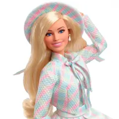 Barbie: The Movie Collectible Doll Margot Robbie as Barbie in Plaid Matching Set