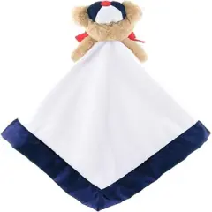 Bearington Baby Lil' Slugger Snuggler, Baseball Plush Teddy Bear Stuffed Animal Security Blanket, Lovey 15"