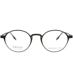 Safilo  VZH Unisex Round Eyeglasses Matte Bronze 49mm