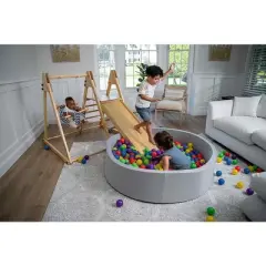 Avenlur Juniper - Real Wood 5-in-1 Folding Playset with Climber, Swing and Slide