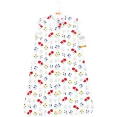 Hudson Baby Infant Girl Cotton Sleeveless Wearable Sleeping Bag, Sack, Blanket, Wildflower